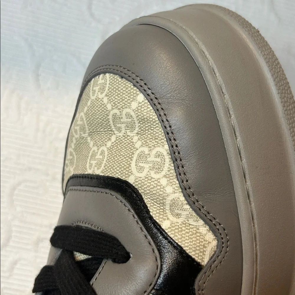Gucci Men’s GG Supreme Chunky Sneakers. 13. Nearly NEW Black/Gray/Tan Color Way